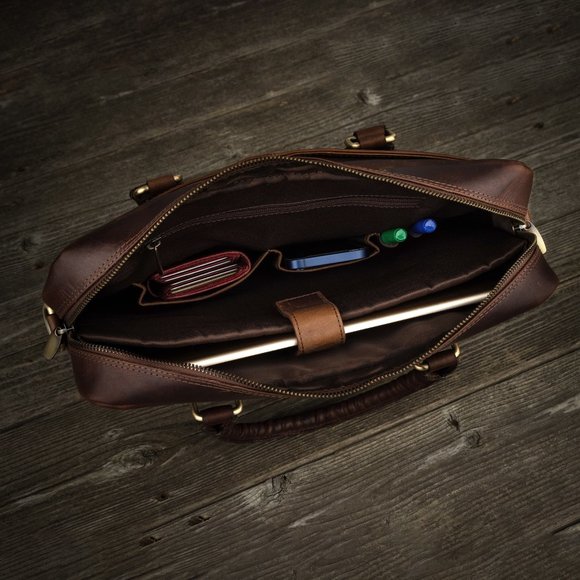 BLACK FRIDAY DEAL Laptop Bag Briefcase Duffel Bag, 13'' Laptop Shoulder Bag - Picture 2 of 7